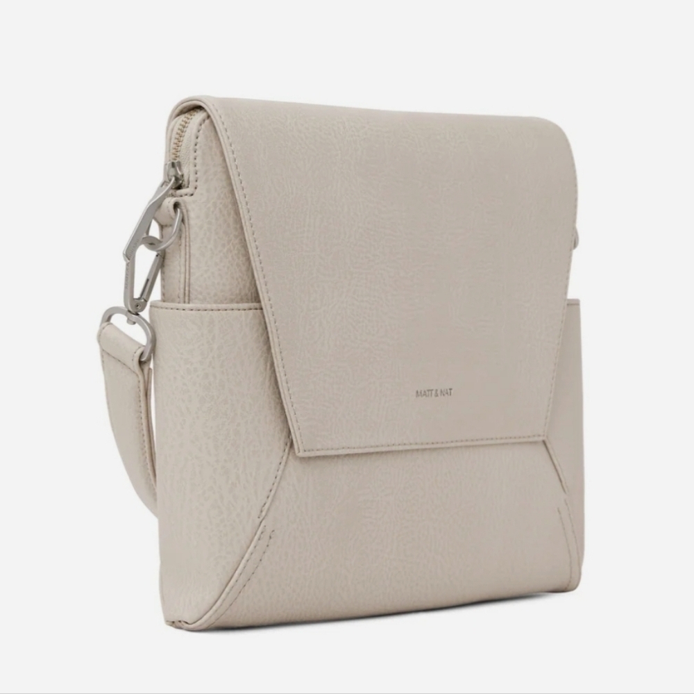 MATT & NAT Minka Hobo Shoulder Bag Dwell Cream Vegan Leather